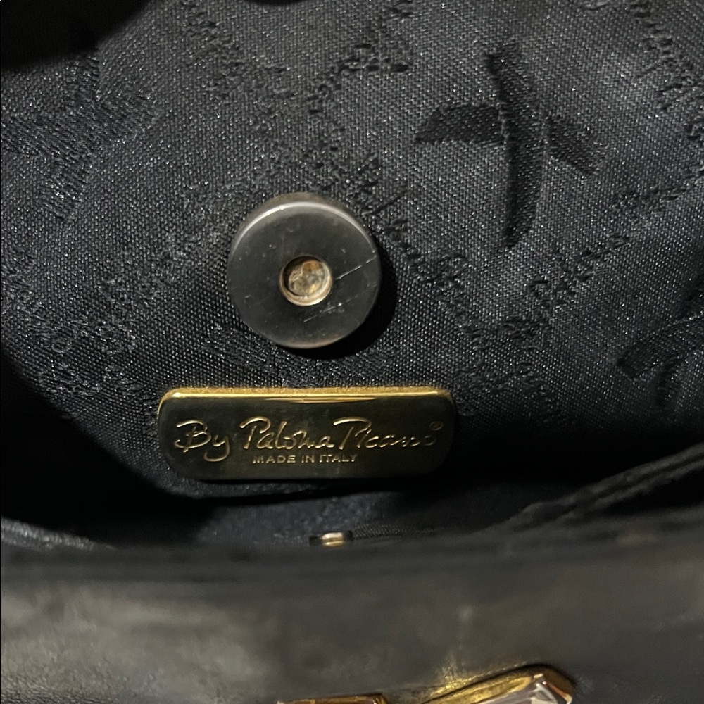 Paloma Picasso Black Crossbody Bag with Gold Accent - Picture 3 of 5